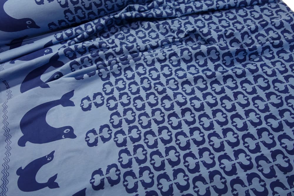 Reunakuvio trikoo DELFIINIT