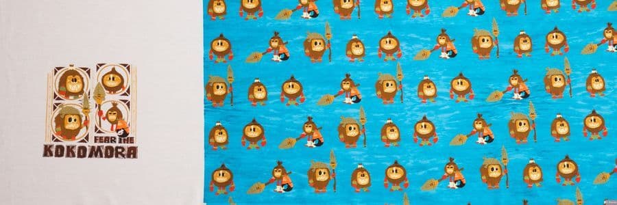 Disney Jersey VAIANA Kokomora - iso kuva, pala 50cm