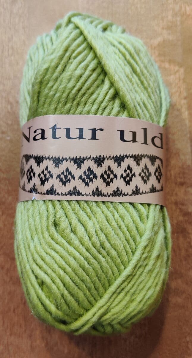 Natur Uld 100g Hjertegarn- Vaaleanvihreä 1878