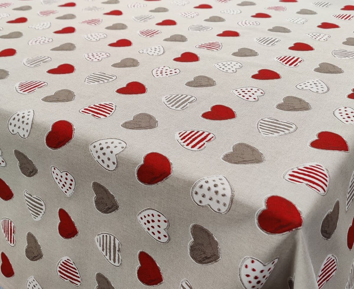 SYDÄN pöytäliinakangas, kirjava