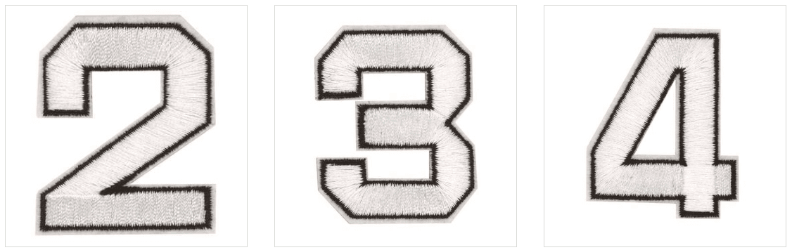 Kangasmerkki, NUMEROT