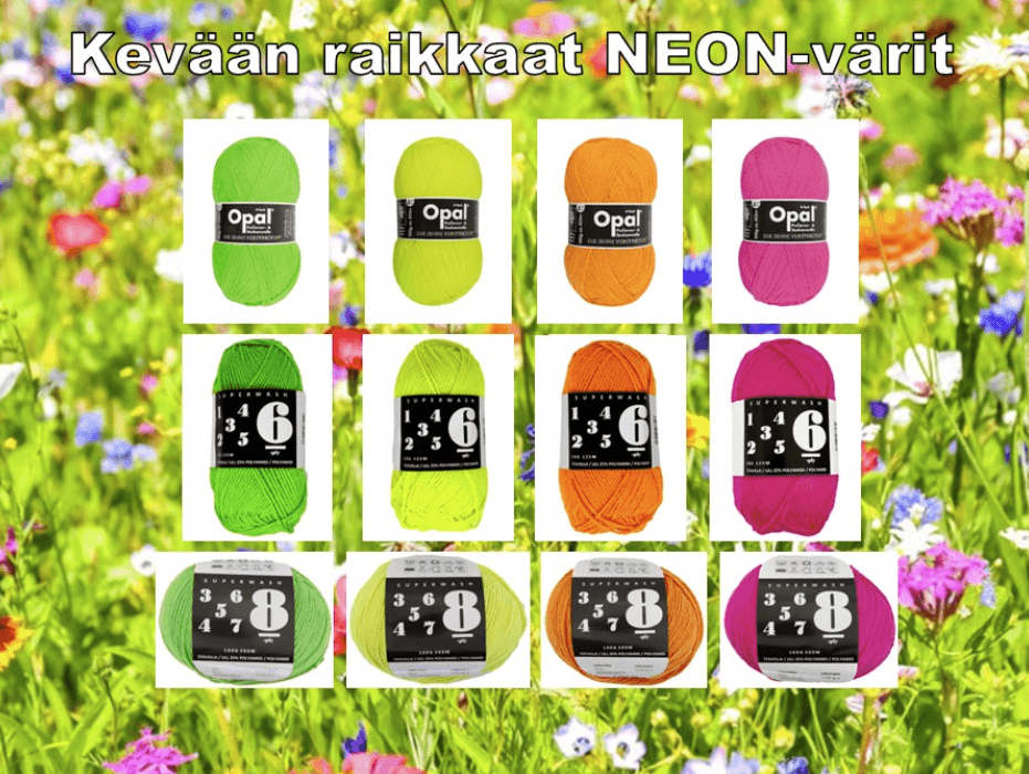 6-PLY, 50g = 125m, NEON langat