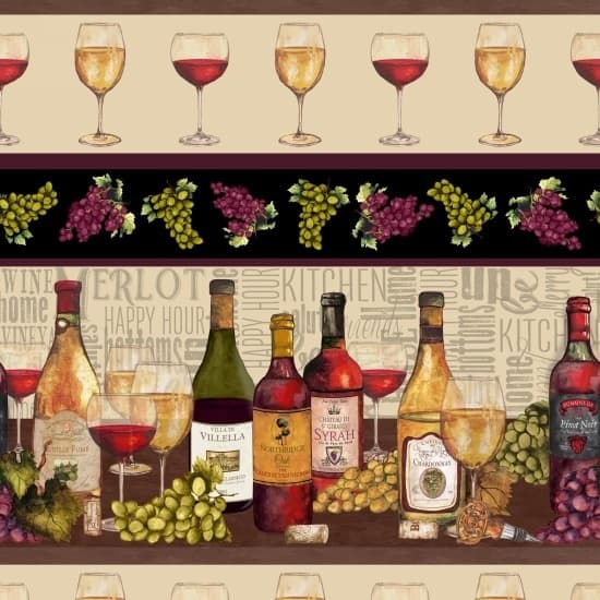 Puuvillakangas 112cm, VIINIT