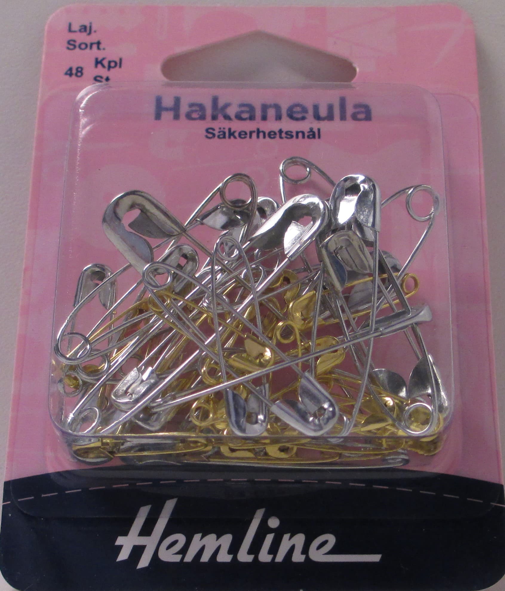 Hakaneula lajitelma 48kpl, Hemline