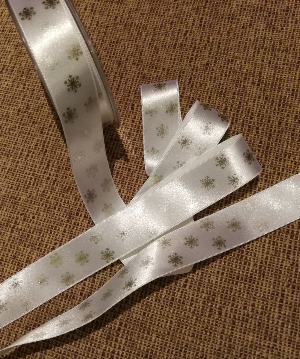 Joulunauha, valkoinen hopeahiutale, 14450