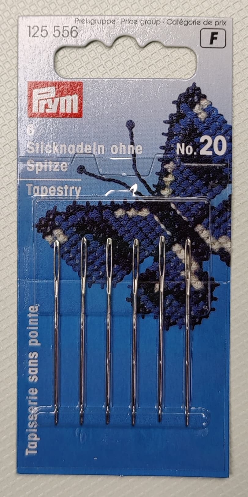 Kanavatyöneula tylppä, No:20, Prym 125556