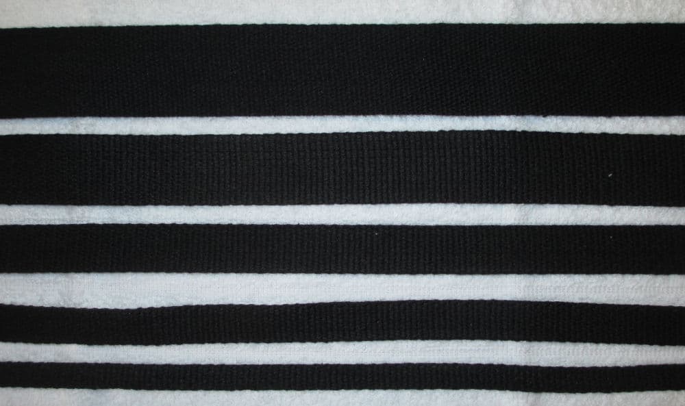 Puuvilla, KANTOHIHNA, MUSTA, lev. 10-40mm